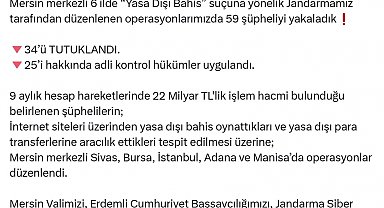 6 ilde 'yasa dışı bahis' operasyonu; 34 şüpheli tutuklandı