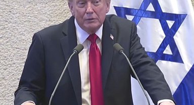 ABD Başkanı Trump, İsrail Meclisi'nde protesto edildi