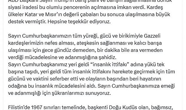 AK Parti'li Çelik: Bağımsız Filistin devleti kuruluncaya dek mücadelemizi sürdüreceğiz