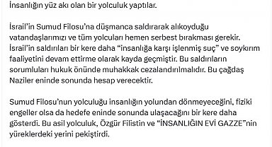AK Parti'li Çelik: İsrail'in vatandaşlarımızı hemen serbest bırakması gerekir