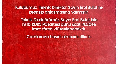 Antalyaspor, Erol Bulut ile prensipte anlaştığını duyurdu