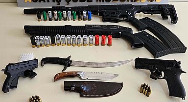 Aydın'da sosyal medyada silah paylaşan 6 şüpheliye gözaltı