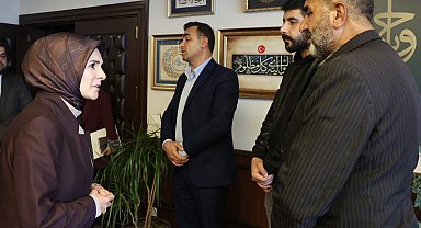 Bakan Göktaş, Rojin Kabaiş'in babasıyla bir araya geldi