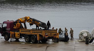 Balıkçıların bulduğu insansız deniz aracı imha edildi