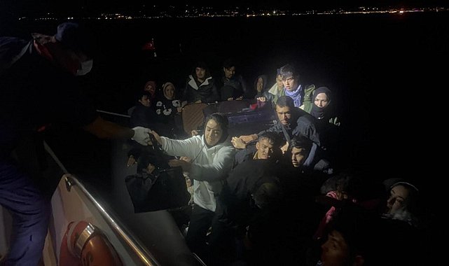 Bodrum'da 43 kaçak göçmen ile 1 organizatör yakalandı