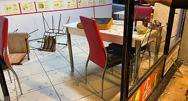 Bolu'da dönerciye sopalı ve yumruklu saldırı kamerada: 1 yaralı