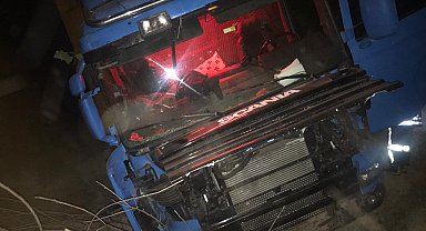 Çeltik tarlasına giren TIR'ın şoförü öldü