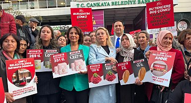 CHP Kadın Kolları'ndan 'Boş tencereni al, sen de gel; yoksulluğa boyun eğmeyen kadınlarla yürü' eylemi