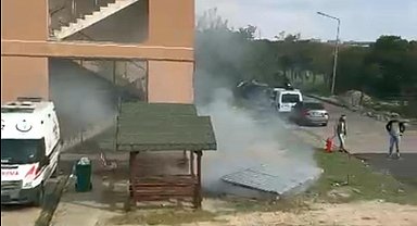 Çorlu'da hastanenin sigorta panelinde patlama