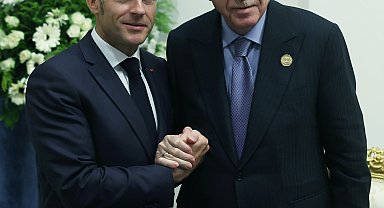 Cumhurbaşkanı Erdoğan, Fransa Cumhurbaşkanı Macron ile görüştü