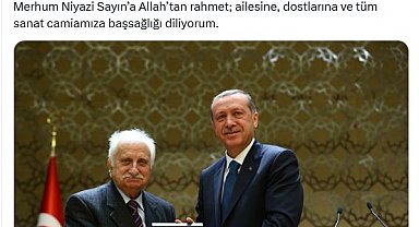 Cumhurbaşkanı Erdoğan'dan, neyzen Niyazi Sayın için başsağlığı mesajı