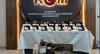 Diyarbakır merkezli 13 ilde silah kaçakçılığı operasyonunda 19 tutuklama