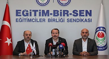 Eğitim Bir-Sen Genel Başkanı Yalçın'dan zorunlu eğitim sistemine ilişkin açıklama