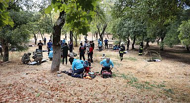 Gaziantep'te patlama tatbikatı gerçeği aratmadı