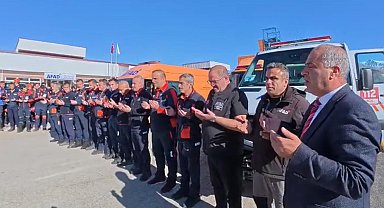 Gazze'de arama kurtarma yapacak AFAD ekibi dualarla uğurlandı