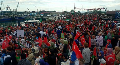 Gazze'ye insani yardım ulaştırmak isteyen filoya Akçakoca'dan destek