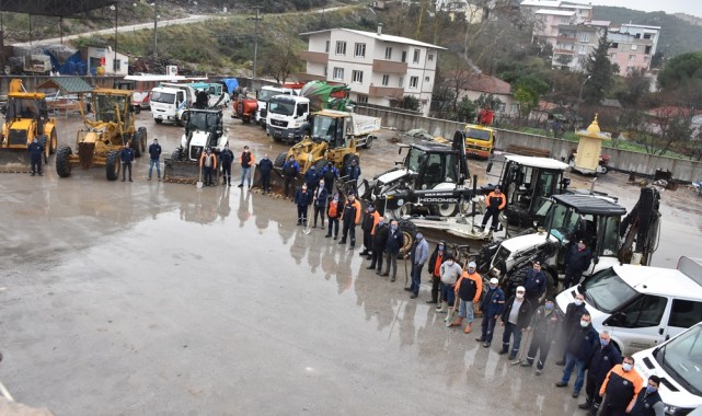Gemlik Belediyesi ekipleri kışa hazır