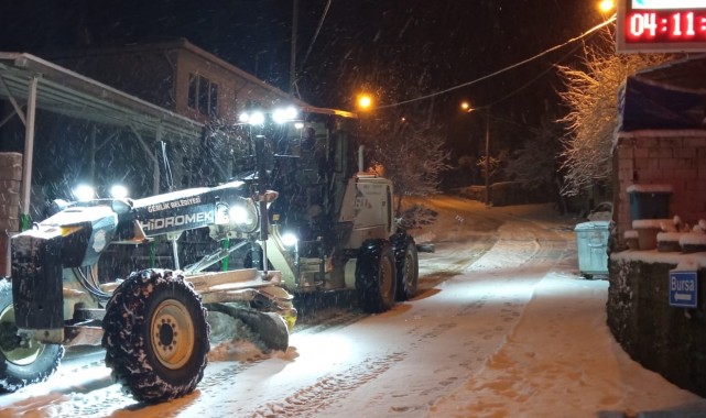 Gemlik Belediyesi’nde kar seferberliği