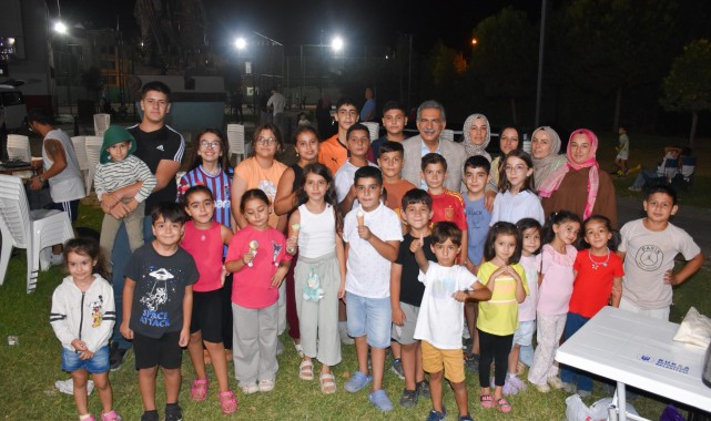 Gemlik’te Çocuklara Açık Hava Sinema Keyfi