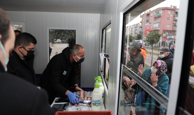 Gemlik’te “Halk Büfe”ler hizmete girdi