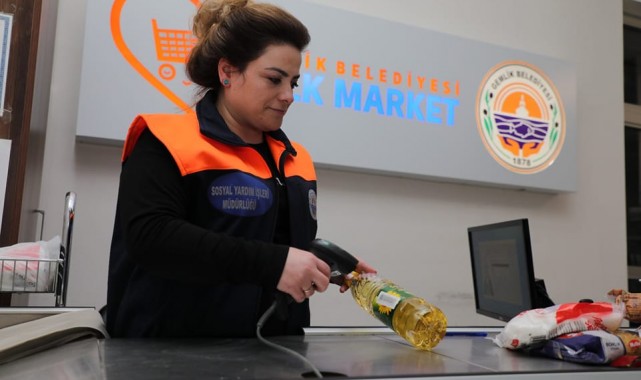 Gemlik’teki bu markette para geçmiyor