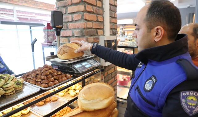Gemlik Zabıtası’ndan gramaj denetimi
