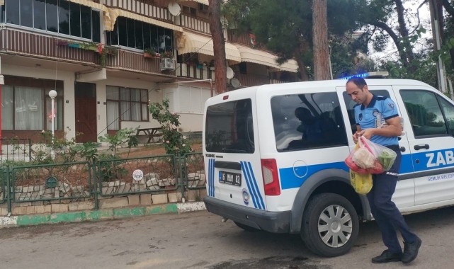 Gemlik zabıtasından şefkat örneği