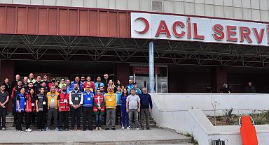 Hastanede deprem tatbikatı