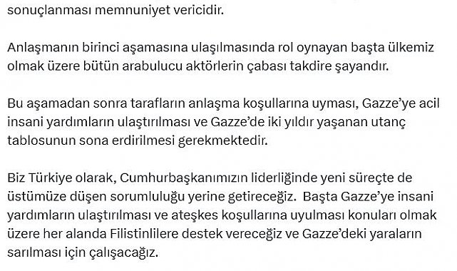 İletişim Başkanı Duran: Müzakerelerin uzlaşmayla sonuçlanması memnuniyet verici