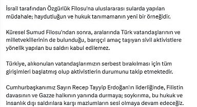 İletişim Başkanı Duran: Özgürlük Filosu'na müdahale, haydutluğun yeni bir örneğidir