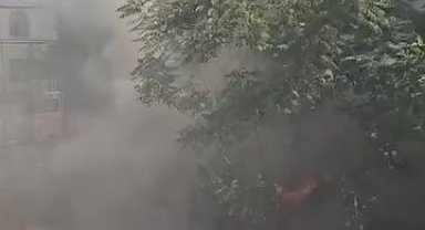 İstanbul- Beyoğlu'nda gecekondu alev alev yandı