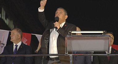 İstanbul - Özgür Özel Şişli'de konuştu