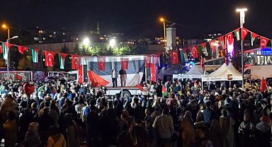 İstanbul- Üsküdar'da Sumud Filosu'na destek nöbeti sürüyor