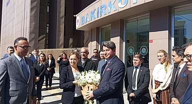 İstanbul- Yargıtay Cumhuriyet Savcılığı'na atanan Hüseyin Gümüş'e Bakırköy Adliyesi'nde veda töreni