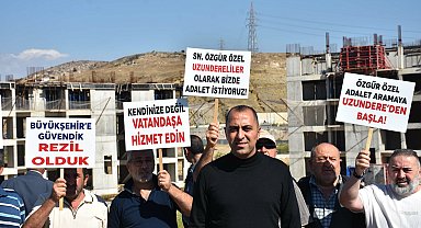 İzmir'de 'kooperatif mağdurları' inşaatın başlamasını istiyor