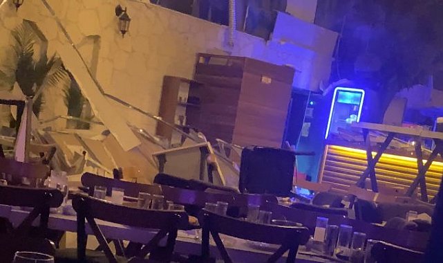 İzmir'de eğlence mekanının tavanı çöktü: 6 yaralı