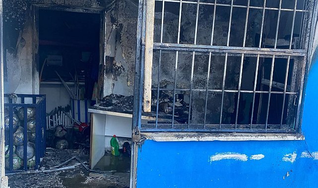 İzmirspor'un tesislerinde yangın çıktı