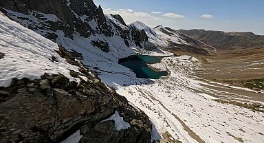 Kaçkar'ın kalpli gölünde aksiyon dolu uçuş