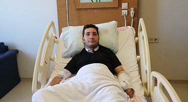 Kazada burnu kopma noktasına gelen motosikletli, ameliyatla sağlığına kavuştu