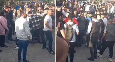 Liseli kızları taciz etti, esnaf müdahale etti