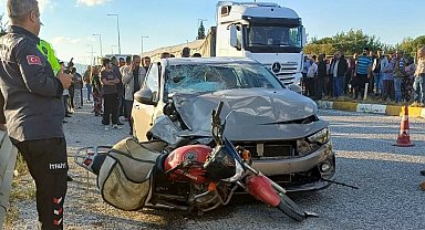 Manisa'da otomobille çarpışan motosikletin sürücüsü öldü