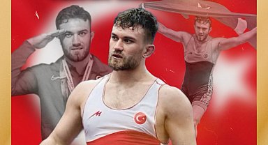 Milli güreşçi Süleyman Karadeniz'den altın madalya