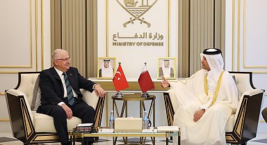 Milli Savunma Bakanı Güler, Katar Savunma Bakanı Al Sani ile bir araya geldi