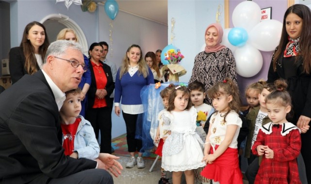 Mudanya Belediye Başkanı Deniz Dalgıç’ın İlk Bayramlaşması Çocuklarla