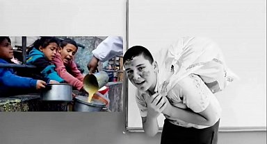 Ortaokul öğrencilerden Gazze'ye destek klibi