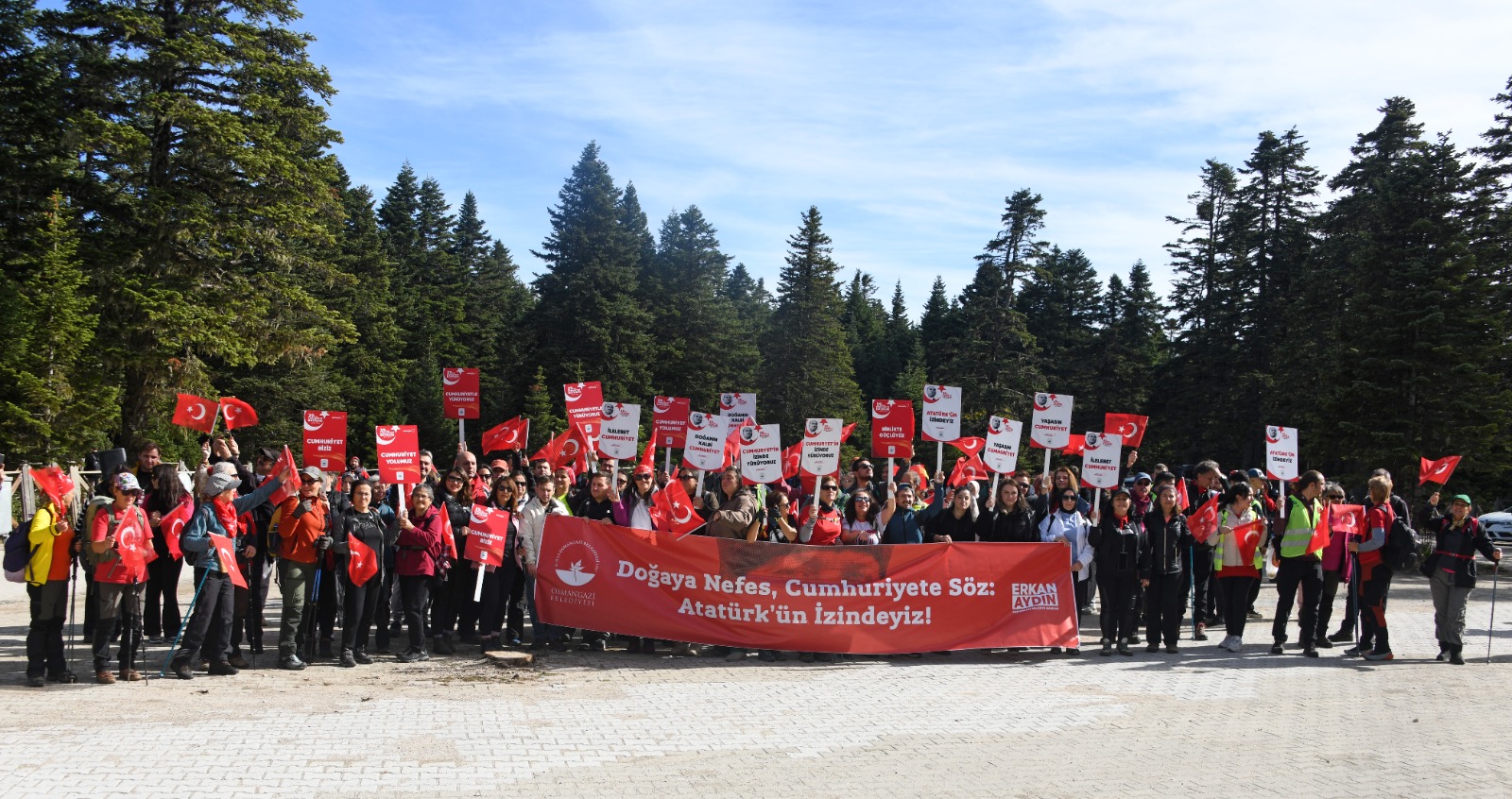 Osmangazi’de Doğanın İçinde Cumhuriyetin İzinde Yürüyüşü