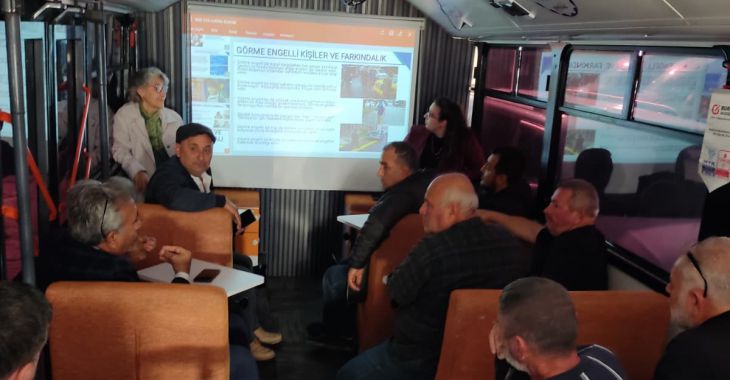 Otobüs şoförlerine farkındalık eğitimi