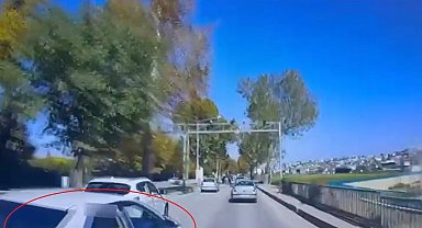 Otomobiliyle makas atan sürücüye 9 bin TL ceza; o anlar kamerada