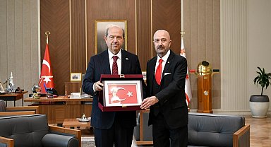 OYAK Yönetim Kurulu Başkanı Aksakallı'dan KKTC Cumhurbaşkanı Tatar'a ziyaret