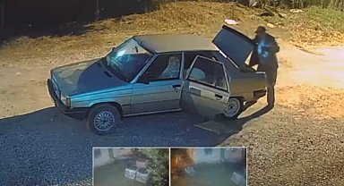 Polatlı'da inşaattan kablo hırsızlığı kameraya yansıdı